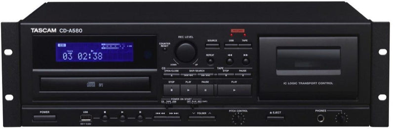 TASCAM CD-A580 Cassette/CD/USB MP3 Player Recorder - Creation Networks