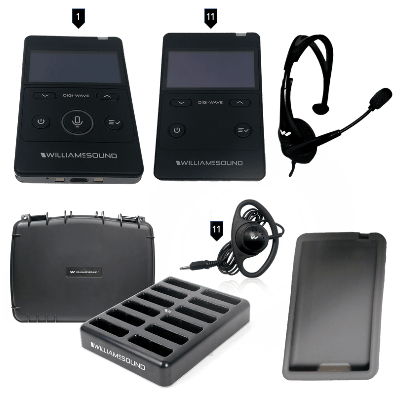 Williams Sound DWS TGS 11 400 RCH Digi-Wave 400 Series Tour Guide System - Creation Networks