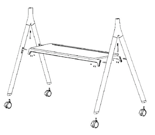 Neat Board - AV Cart - Rolling Floor Stand - NEATBOARD-FLOORSTAND - Creation Networks