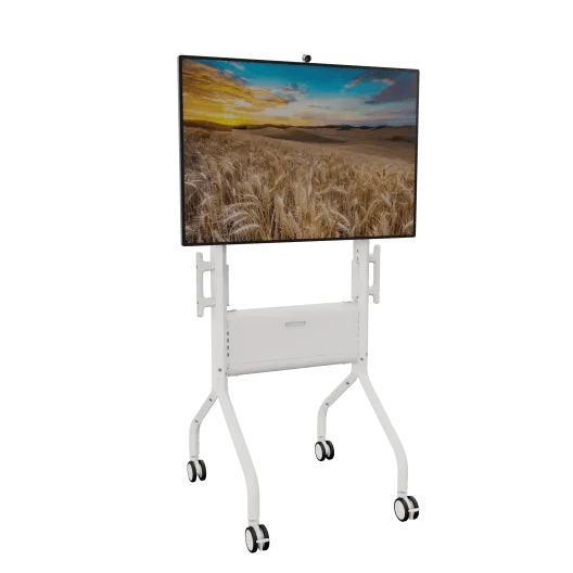 Chief LSCUW Voyager Large Manual Height Adjustable AV Cart - For 50-75" LCD Displays - White - Creation Networks