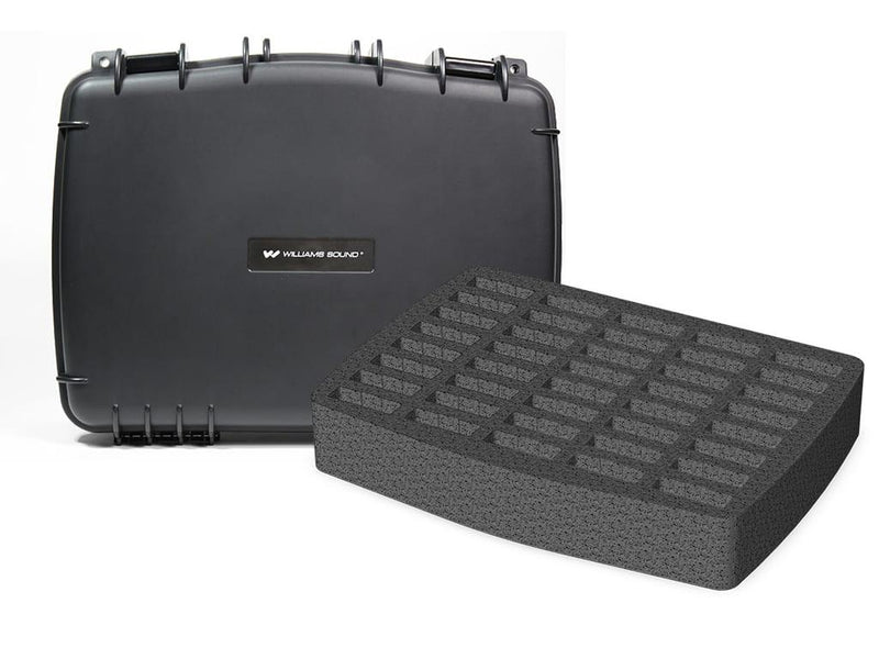 Williams Sound CCS 056 DW 40 Large Water Resistant Carry Case, 40 Slots - Creation Networks