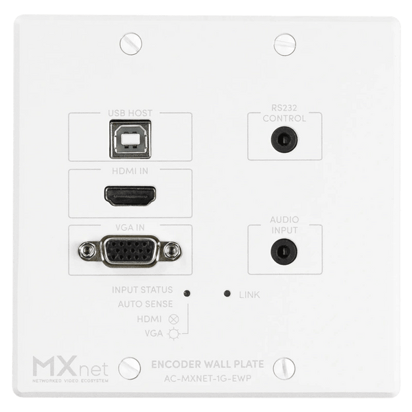 AV Pro Edge AC-MXNET-1G-EWP MXNet 1G Wall Plate Encoder Device - Creation Networks