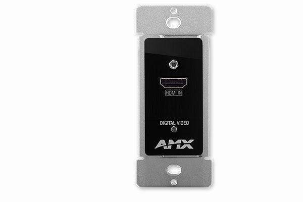 AMX DX-TX-DWP-4K-WH DXLink 4K HDMI Decor Style Wallplate Transmitter (White) - Creation Networks
