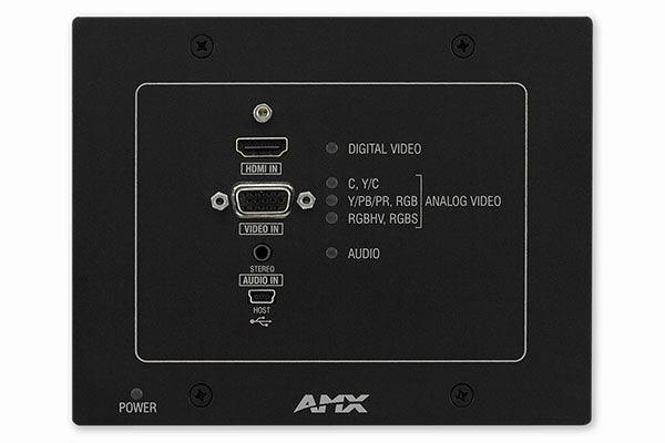 AMX DX-TX-WP-BL DXLink Multi-Format Wallplate Transmitter, Black - Creation Networks