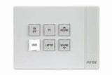 AMX MCP-106P-WH Massio™ 6-Button ControlPad - Portrait (White) - FG2102-06P-W Video Transmitters AMX