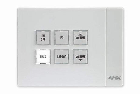AMX MCP-106P-WH Massio™ 6-Button ControlPad - Portrait (White) - FG2102-06P-W - Creation Networks
