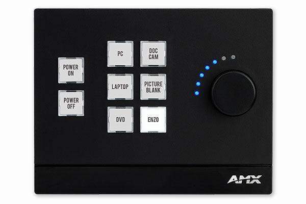AMX MCP-108-BL Massio™ 8-Button ControlPad (Black) - FG2102-08-BL - Creation Networks