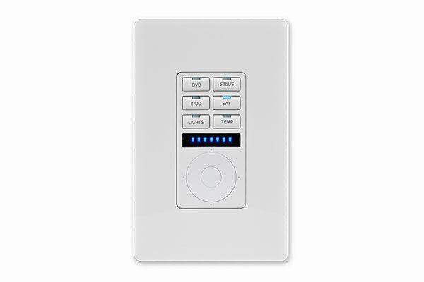 AMX MET-6NE-WH Metreau Keypad 6-button nav wheel (White) - FG5793-01-WH - Creation Networks