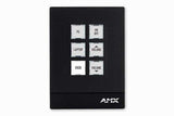 AMX MKP-106L-BL Massio Keypad 6-button landscape (Black) - FG5793-06L-BL Video Transmitters AMX