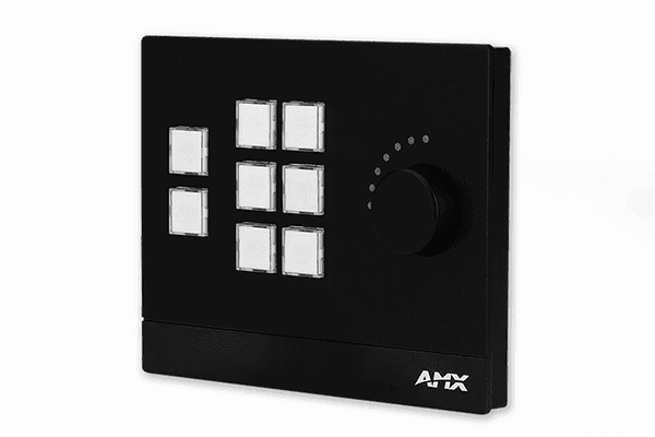AMX MKP-108L-BL Massio Keypad 8-button (Black) - FG5793-08L-BL - Creation Networks