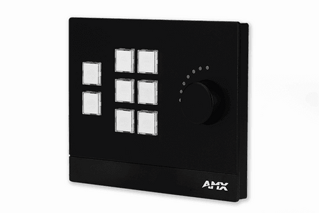 AMX MKP-108L-BL Massio Keypad 8-button (Black) - FG5793-08L-BL - Creation Networks