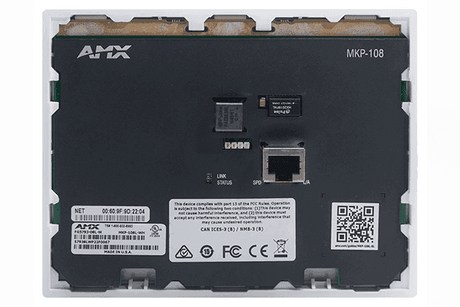 AMX MKP-108L-BL Massio Keypad 8-button (Black) - FG5793-08L-BL - Creation Networks
