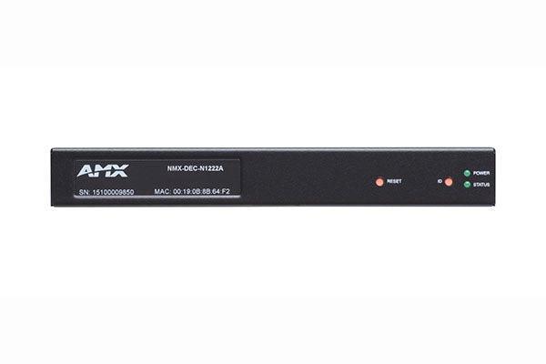 AMX NMX-DEC-N1222A N1000 Series AV Over IP Decoder with PoE, AES67 Support, Stand-alone - Creation Networks