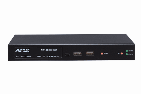 AMX NMX-DEC-N1233A-C N1000 Series AV Over IP Decoder with KVM AES67 Support, Card - Creation Networks