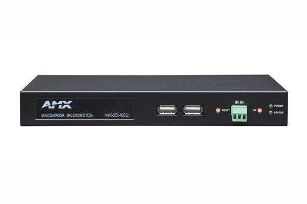 AMX NMX-DEC-N2322 N2300 Series 4K UHD Video over IP Stand Alone Decoder with KVM, PoE, Stand-alone - Creation Networks