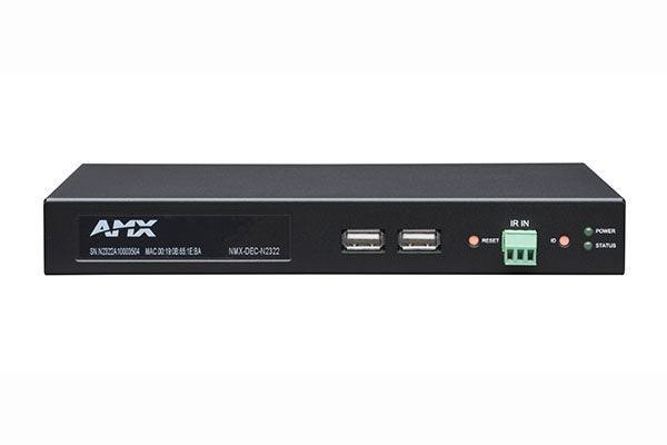 AMX NMX-DEC-N2322 N2300 Series 4K UHD Video over IP Stand Alone Decoder with KVM, PoE, Stand-alone - Creation Networks