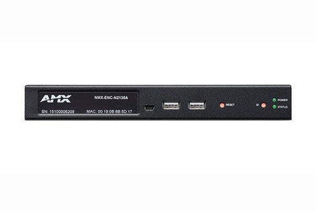 AMX NMX-ENC-N2135A JPEG 2000 1080p Low Latency AV over IP Encoder with KVM, PoE, SFP, HDMI, AES67 Support, Stand-alone - Creation Networks