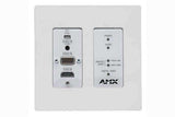 AMX NMX-ENC-N2315-WP-WH N2300 Series 4K UHD Video Over IP Decor Style Wallplate Encoder with KVM, PoE, White Video Transmitters AMX