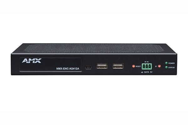 AMX NMX-ENC-N2412A JPEG 2000 4K60 4:4:4 & HDR Video Over IP Encoder, Stand Alone with POE+, KVM, & AES67, Stand-alone - Creation Networks