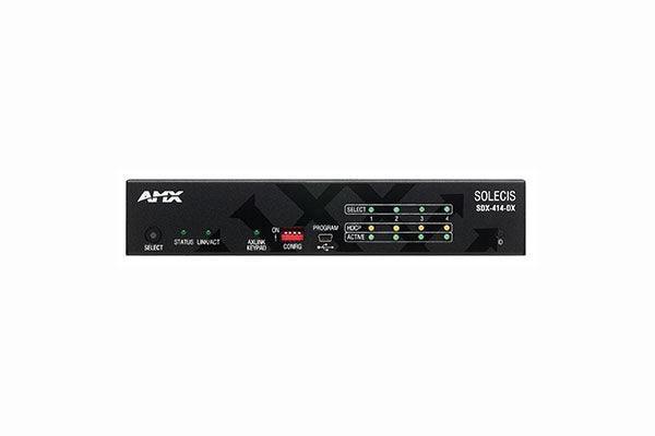 AMX SDX-414-DX Solecis 4x1 4K HDMI Digital Switcher with DXLink Output - Creation Networks