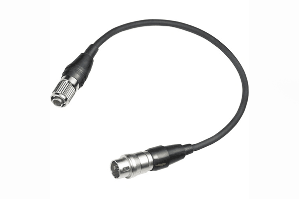 Audio-Technica AT-CWCH Adapter cable enables wireless microphones with a cW-style 4-pin connector - Creation Networks