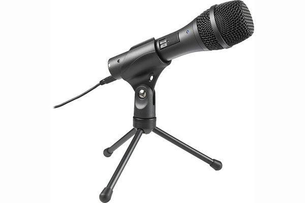 Audio-Technica AT2005USB Dynamic handheld microphone with digital(USB) and analog (XLR) outputs. Windows and Mac compatible. - Creation Networks