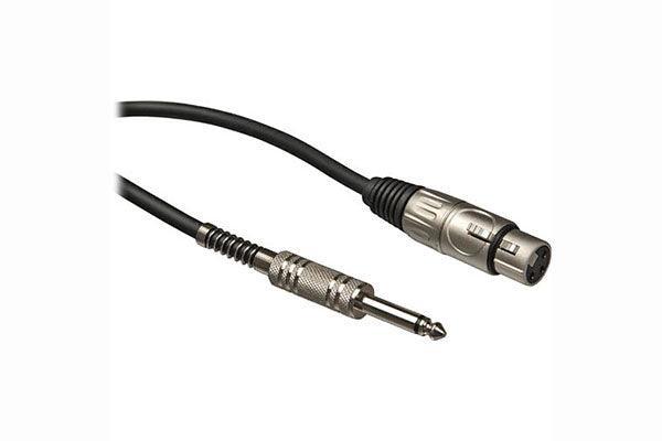 Audio-Technica AT8311-10 XLRF-1/4" For mics with XLR output and pin 2 hot; 10' - Creation Networks