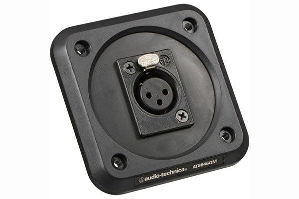 Audio-Technica AT8646QM Microphone shock-mount plate, XLRF-type connector mount - Creation Networks