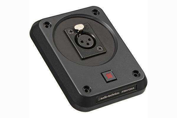 Audio-Technica AT8647QM/S Microphone shock-mount plate with switch,XLRF-type connector mount Microphones Audio-Technica