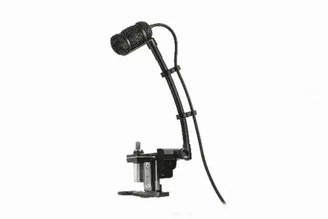 Audio-Technica ATM350D Cardioid condenser instrument microphone with universal clip-on mounting system, 5" gooseneck, AT8491D drum mount - Creation Networks