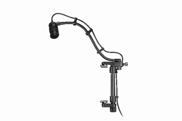 Audio-Technica ATM350GL Cardioid condenser instrument microphone with guitar mounting system, 9" gooseneck - Creation Networks
