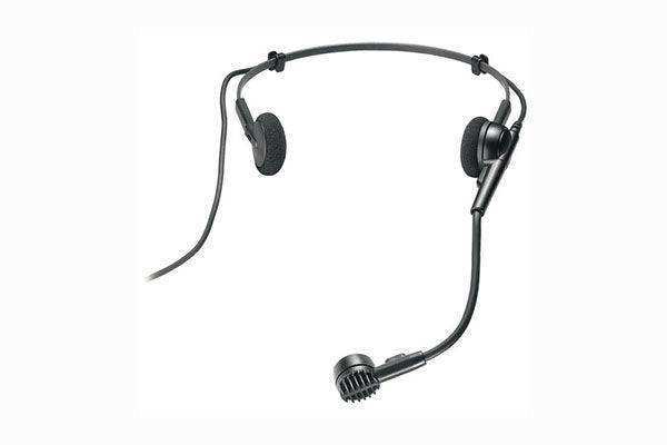 Audio-Technica ATM75CH ATM75c cardioid condenser headworn microphone with 55" cable terminated with cH-style screw-down 4-pin connector for use with cH-style body-pack transmitter Microphones Audio-Technica