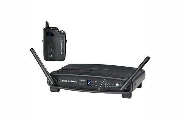 Audio-Technica ATW-1101 System 10 Digital Wireless System includes: ATW-R1100 receiver and ATW-T1001 UniPak transmitter, 2.4 GHz - Creation Networks