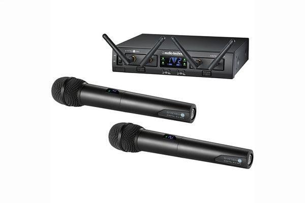 Audio-Technica ATW-1322 System 10 PRO Digital Wireless System includes: ATW-RC13 rack-mount receiver chassis, aTW-RU13 x2 receiver unit and ATW-T1002 x2 Handheld transmitter - Creation Networks