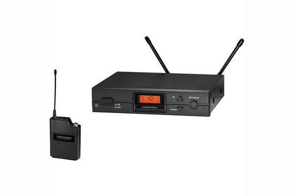 Audio-Technica ATW-2110BI 2000 Series Wireless System includes: ATW- R2100b receiver and ATW-T210a UniPak transmitter, 487.125-506.500 MHz (TV 16-20) - Creation Networks