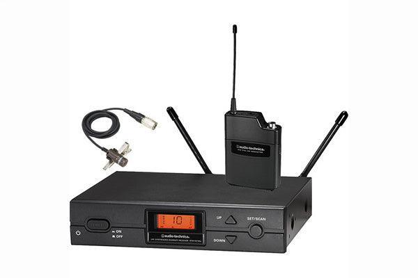 Audio-Technica ATW-2129BI 2000 Series Wireless System includes: ATW- R2100b receiver and ATW-T210a UniPak transmitter with AT829cW lavalier microphone, 487.125-506.500 MHz (TV 16-20) - Creation Networks