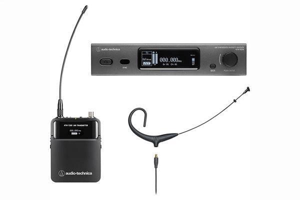 Audio-Technica ATW-3211/894XDE2 3000 Series Wireless System (4th gen) includes: ATW-R3210 receiver and ATW-T3201 body-pack transmitter with BP894xcH MicroSet cardioid condenser headworn microphone, 470-530 MHz - Creation Networks