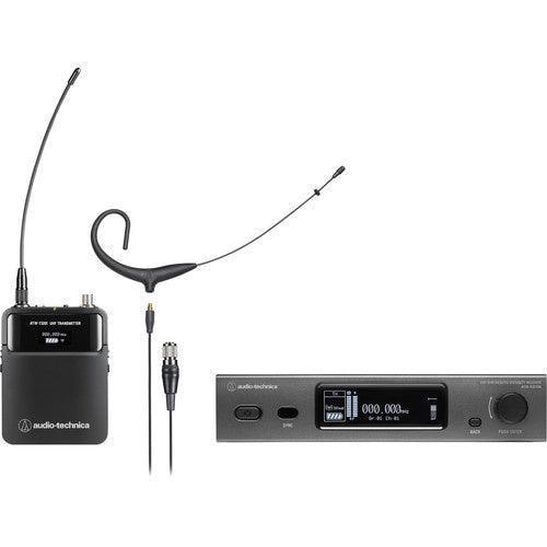Audio-Technica ATW-3211N/892x 3000 Series Network Wireless Omni Earset Microphone System (Black, DE2: 470 to 530 MHz) - Creation Networks