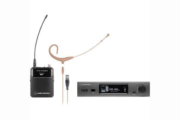Audio-Technica ATW-3211N894XTHEE1 3000 Series Network Wireless System (4th gen) includes: ATW-R3210N receiver and ATW-T3201 body-pack transmitter with BP894xcH-TH MicroSet (beige) cardioid condenser headworn microphone, AT8631 joining plate, 530-590 MHz - Creation Networks
