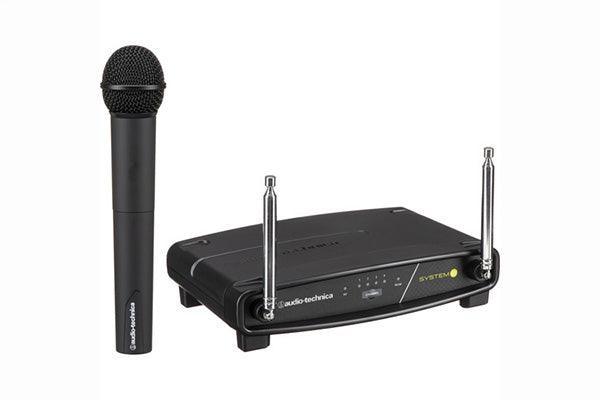 Audio-Technica ATW-902A System 9 wireless system includes ATW-R900a receiver and ATW-T902a handheld dynamic unidirectional microphone/transmitter and AT8456a Quiet-flex stand clamp. - Creation Networks