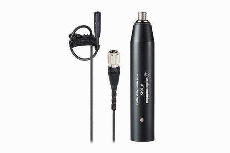 Audio-Technica BP898 Subminiature Cardioid Lavalier Microphone with Hirose cH-Style Connector & XLR/Power Module (Black) - Creation Networks