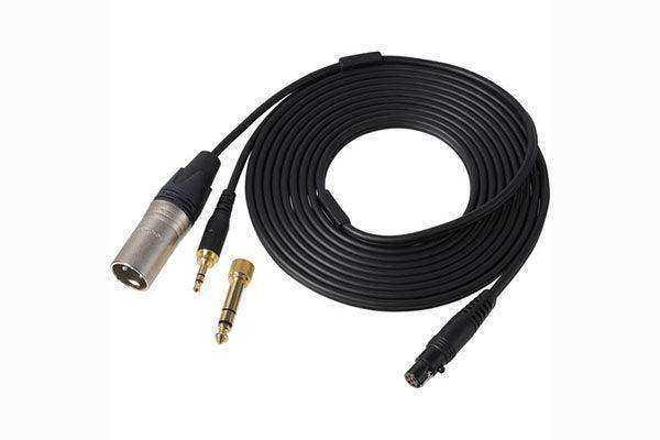 Audio-Technica BPCB2 Replacement cable for BPHS2 (all models), terminated in 3-pin XLRM and 1/4" output connectors Microphones Audio-Technica