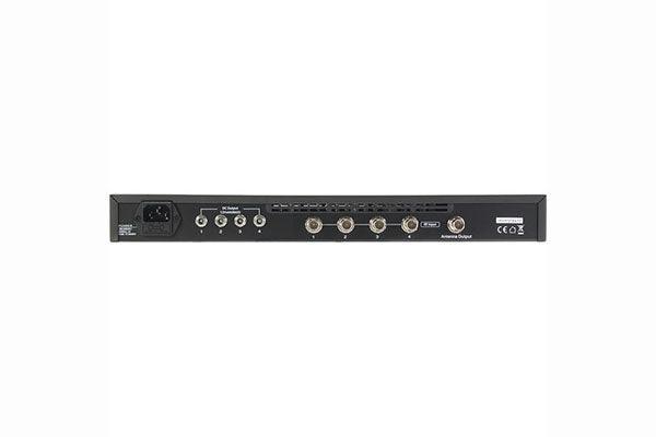 Audio Technica COMBINE4 IEM transmitter combines up to four in- ear monitor transmitter signals into a single front panel mounted antenna connector, provides DC power for up to four IEM transmitters - Creation Networks