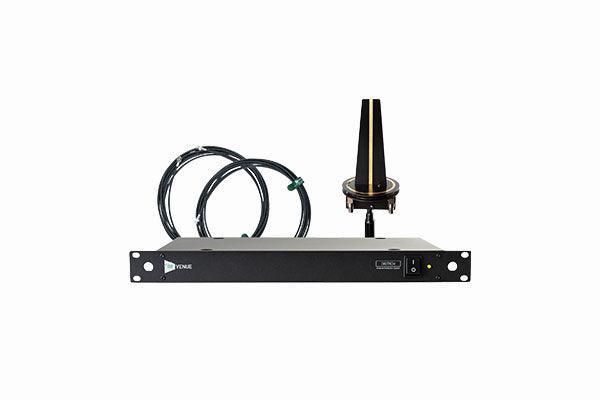 Audio-Technica D-OMNIDISTRO4 RF Venue bundle includes DISTRO4™ four-channel antenna distribution system, D-Omni antenna (black), two 25' RG8X coaxial cables. Includes all DC and RF jumpers. - Creation Networks