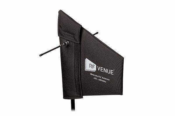 Audio-Technica DFIN RF Venue Diversity Fin Antenna with Stand Mount for Wireless Microphone Systems (Black, 470 to 698 MHz) - Creation Networks