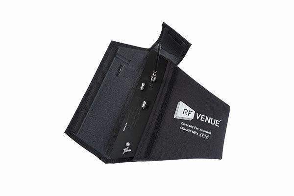 Audio-Technica DFIN RF Venue Diversity Fin Antenna with Stand Mount for Wireless Microphone Systems (Black, 470 to 698 MHz) - Creation Networks