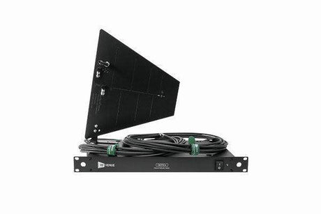 Audio-Technica DFINBDISTRO4 RF Venue 4-Channel Antenna Distributor with Black Diversity Fin Antenna and Cables Bundle - Creation Networks