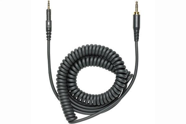 Audio-Technica HP-CC 1.2m-3m (3.9'-9.8') coiled (black) replacementcable for ATH-M40x and ATH-M50x headphones. Includes 6.3 mm (1/4") screw-on adapter. - Creation Networks