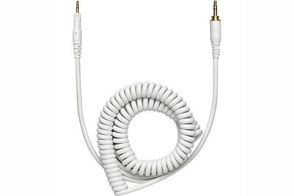 Audio-Technica HP-CC-WH 1.2m-3m (3.9'-9.8') coiled (white) replacementcable for ATH-M50xWH headphones. Includes 6.3 mm (1/4") screw-on adapter. - Creation Networks
