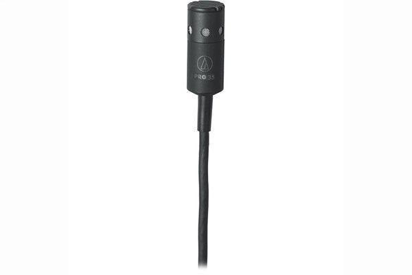 Audio-Technica PRO35CH PRO 35 cardioid condenser clip-on instrument microphone only, with 55" cable terminated with cH-style screw-down 4-pin connector for use with cH-style body-pack transmitter - Creation Networks